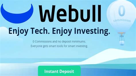 Commission-free online US stock, ETFs, and options trades with no account minimums, trade seamlessly from your browser. . Webull instant deposit